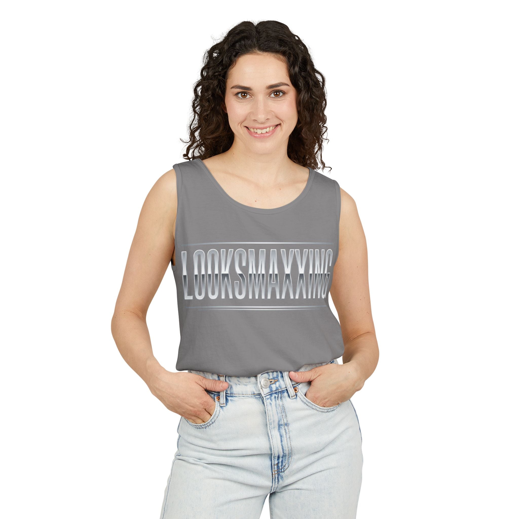 LooksMaxxing Unisex gym tank top