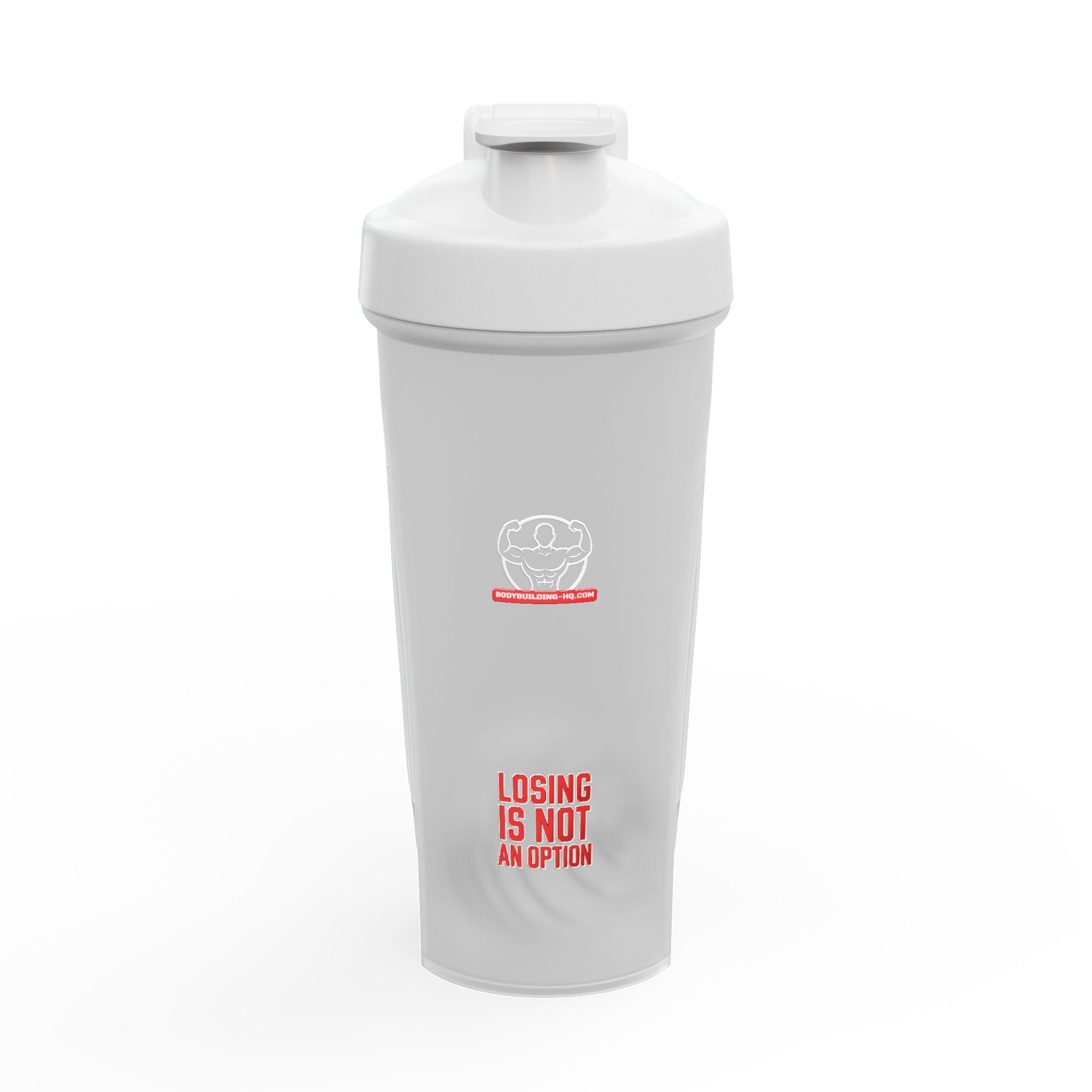 Protein Shaker Bottle - 'Losing Is Not An Option' Fitness Motivational Shaker