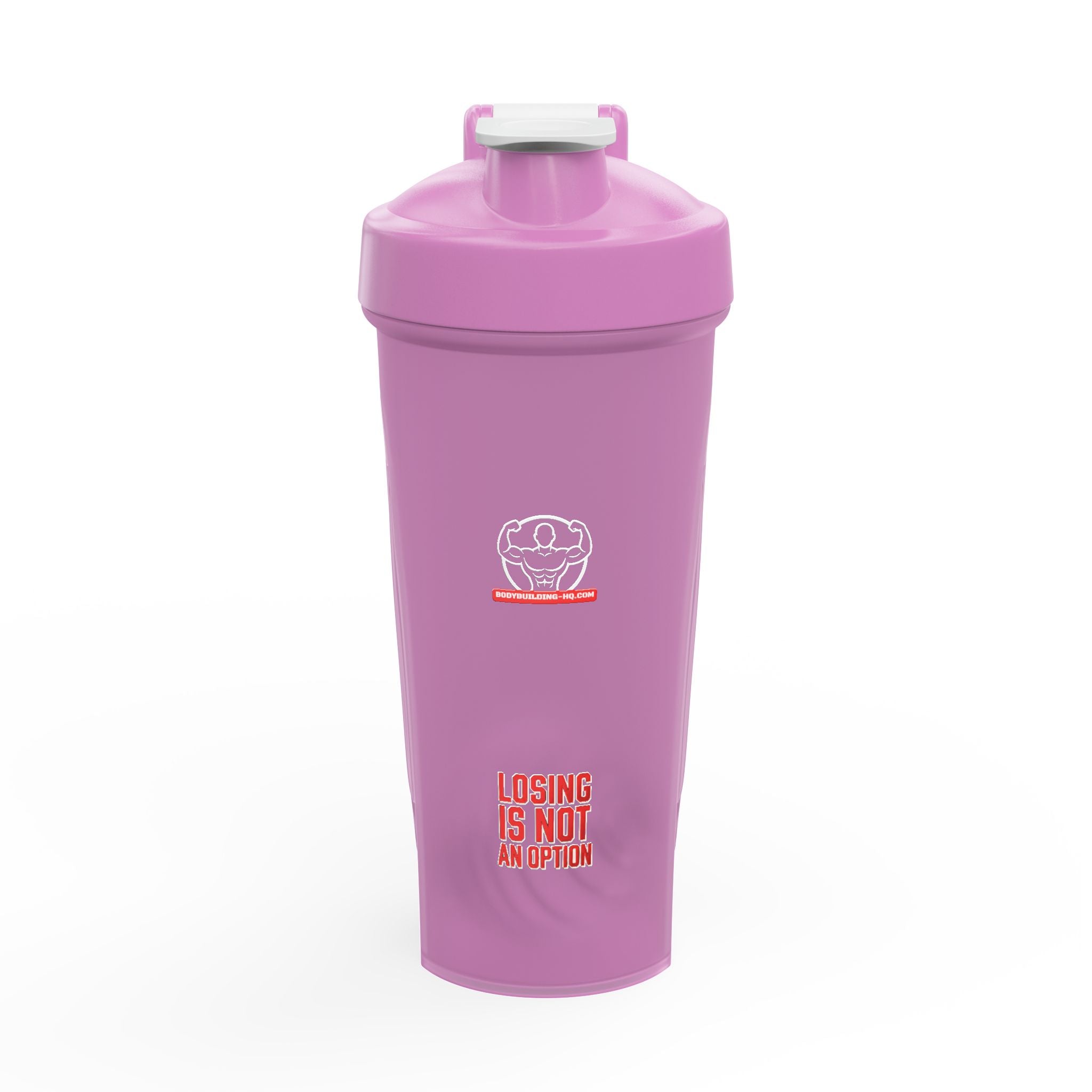 Protein Shaker Bottle - 'Losing Is Not An Option' Fitness Motivational Shaker