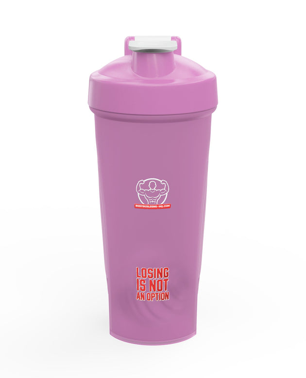 Protein Shaker Bottle - 'Losing Is Not An Option' Fitness Motivational Shaker