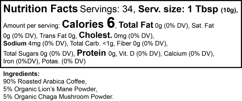 HQ EXCLUSIVE  Mushroom Coffee (Medium Roast)